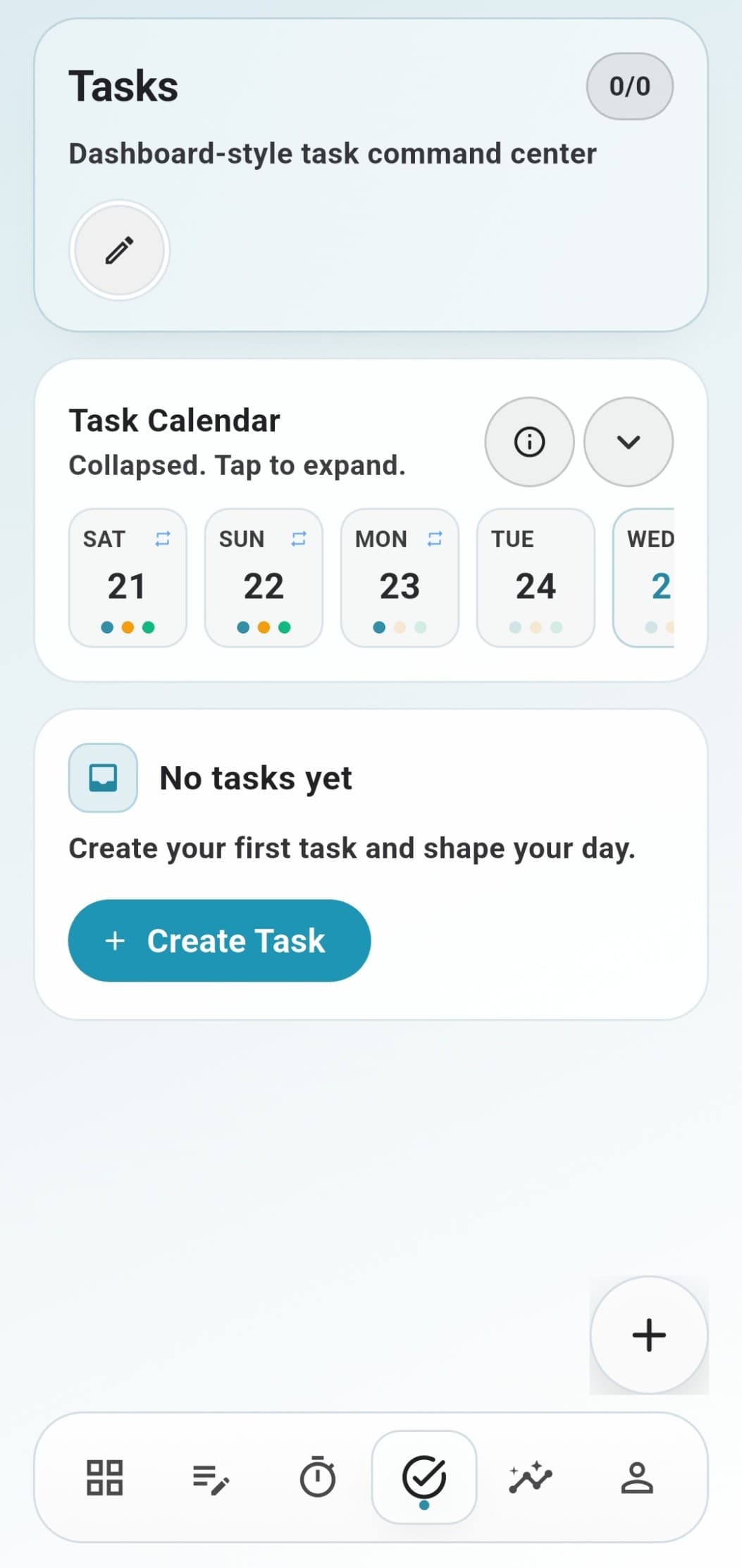 Tasks screenshot