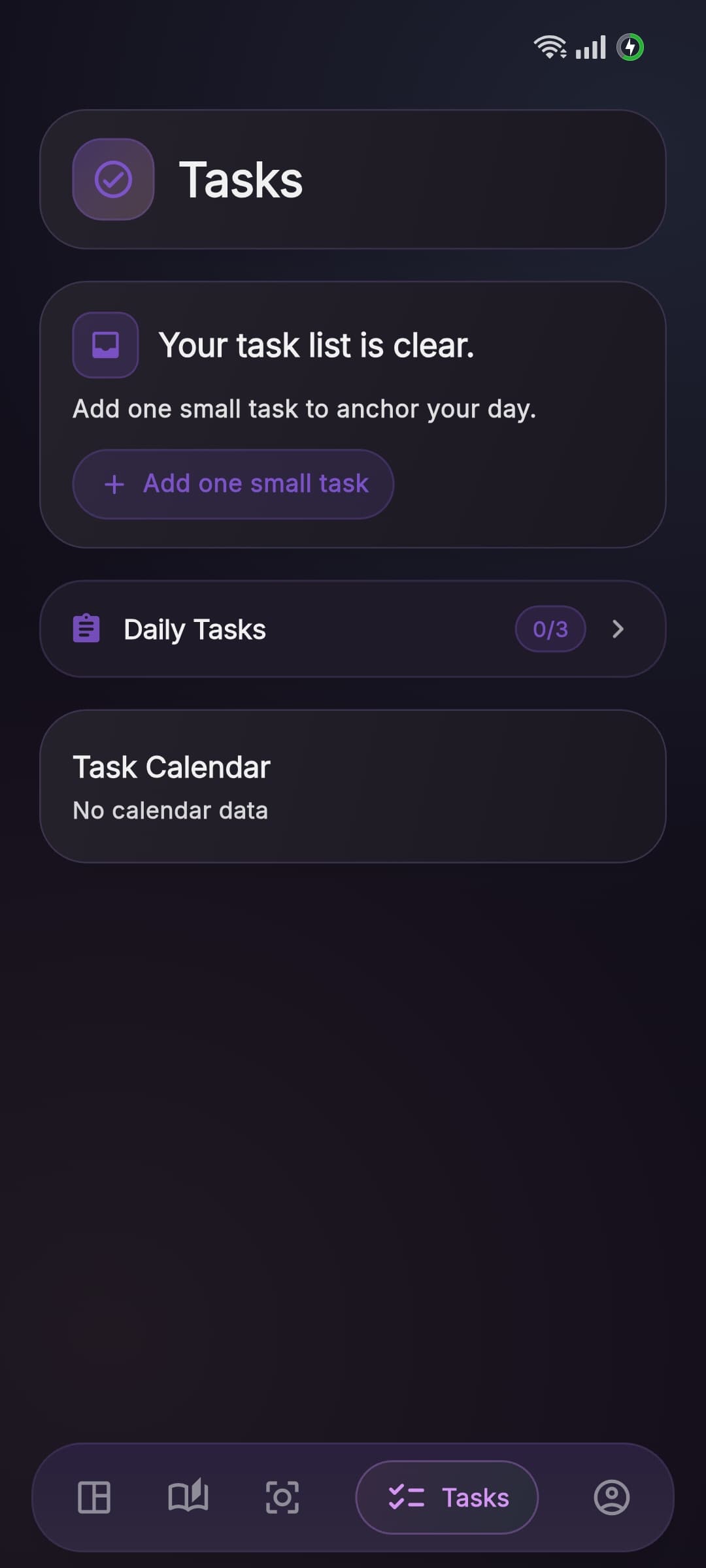 Aura task details and progress tracking